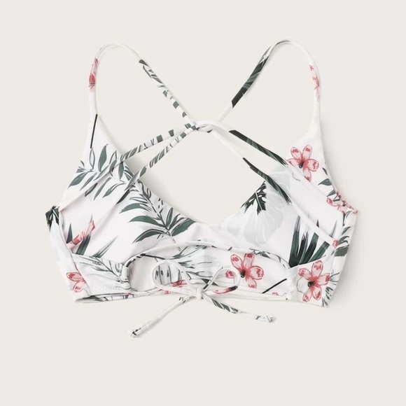 Topical Print Bikini Top - Picture 2 of 4